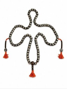 Tibetan Buddhist Carved Gemstone 108 Mala Prayer Beads
